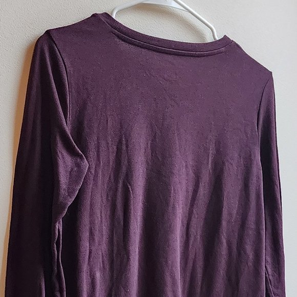 American Eagle Outfitters Deep Purple Long Sleeve Jersey Size Small - Picture 11 of 16